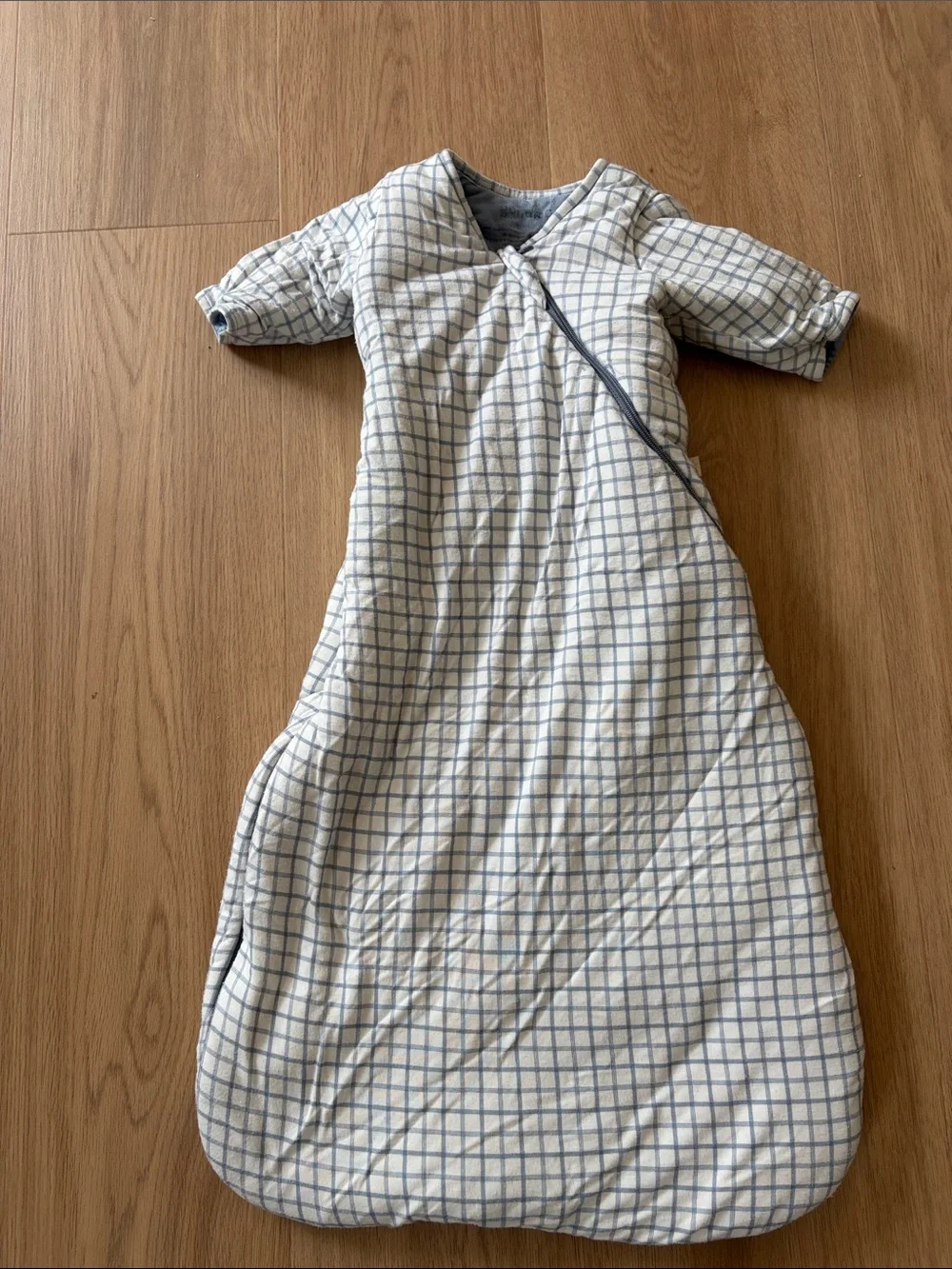 Gunamuna Long Sleeve Swaddle Sleep Sack - Checkmate / 2.5 TOG
